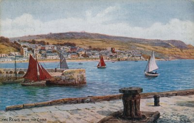 Lyme Regis depuis le Cobb - Alfred Robert Quinton